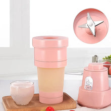 Foldable Electric Juicer, Portable Blender Stainless Steel 6 Blades (500 ML) - Justgrabit Inc.