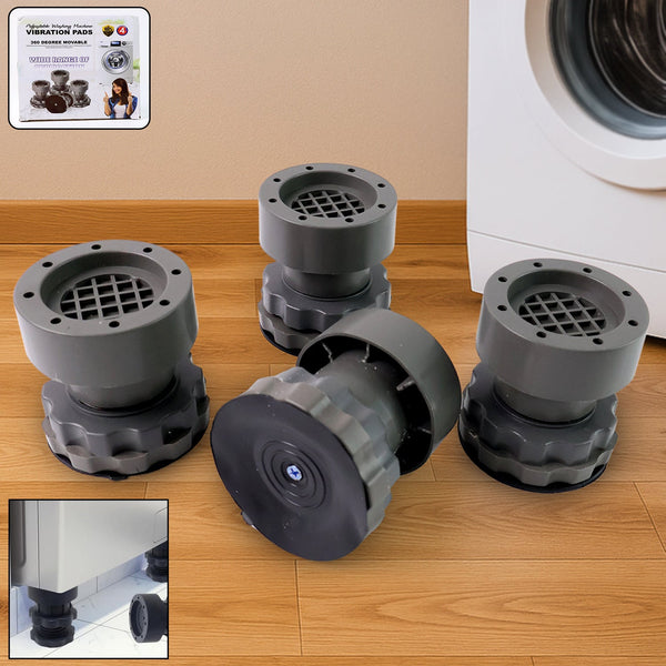 Adjustable Anti - Vibration Pads for Washing Machine and Refrigerator Base (4 Pc) - justgrabit.in | Just Grab It