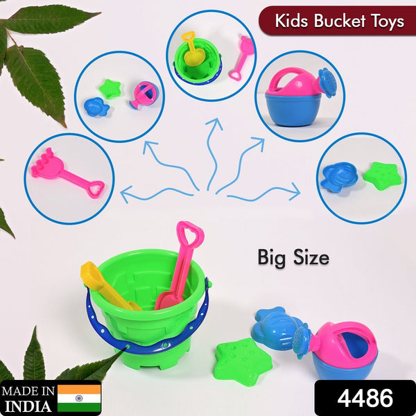 Beach Sand Castle Toy Set for Kids - 6 Pcs Summer Play - justgrabit.in | Just Grab It