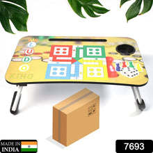 Ludo Design Foldable Study & Laptop Table for Children with Tablet Slot & Cup Holder - justgrabit.in | Just Grab It