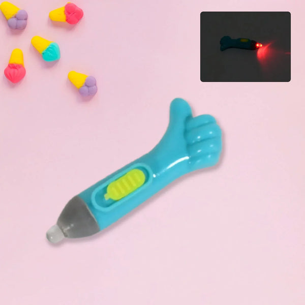 Thumb shaped light, lightning keychain, lightning toy, thumb shape LED light - Justgrabit Inc.