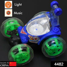 Rechargeable 360° Stunt Remote Control Car with 3D Lights & Music for Kids - justgrabit.in | Just Grab It