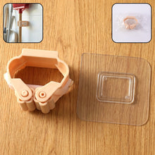 Wall Mounted Self - Adhesive Mop and Broom Holder (1 Pc) - justgrabit.in | Just Grab It