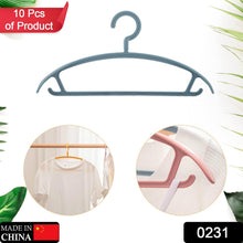 Plastic Clothes Hangers, Slim & Durable Space - Saving Hangers (10 Pack) - justgrabit.in | Just Grab It