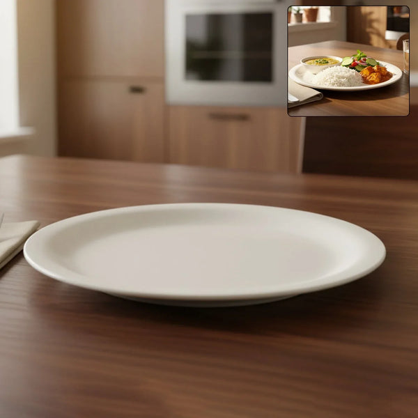 Premium Round Dinner Plate (28cm / 1 Pc) - justgrabit.in | Just Grab It
