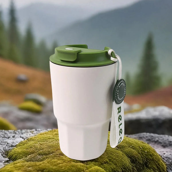 Thermos Cup Stainless Steel Cold Coffee Cup (460Ml Approx) - Justgrabit Inc.