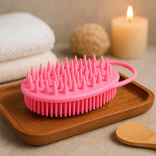 2 - in - 1 Silicone Soft Bristle Bath Brush - justgrabit.in | Just Grab It