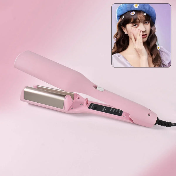 Multi function curler Wave Iron Curling Iron with Adjustable Temperature (1 Pc) - Justgrabit Inc.