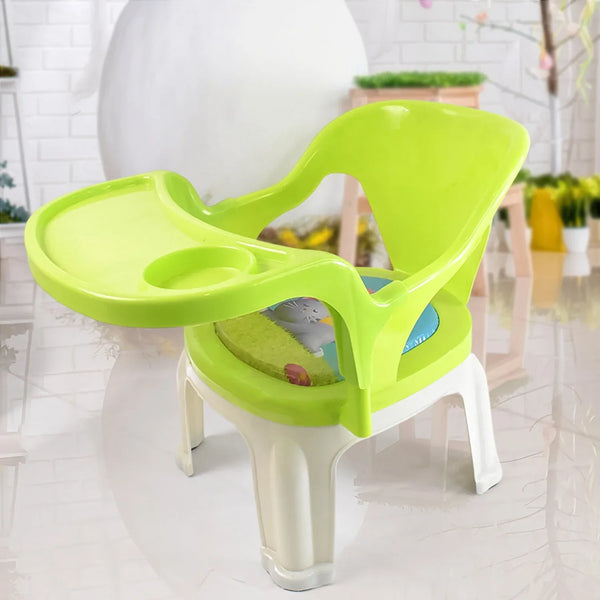 Baby Chair, with Tray Strong and Durable Plastic Chair for Kids/Plastic School Study Chair/Feeding Chair for Kids, Portable High Chair for Kids - justgrabit.in | Just Grab It