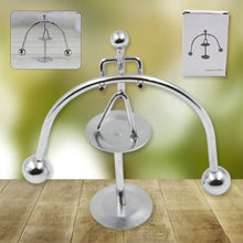 Mini Steel Balance Toy (1 Pc): Desk Decor, Perpetual Motion, Physics Toy - Justgrabit Inc.