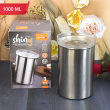 Stainless Steel Airtight Containers with See Through Lid (1 Pc / 1000 ML) - justgrabit.in | Just Grab It