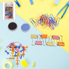 Binder Clips Paper Clips, Push Pins for Office and School Supplies (68 Pcs Set) - Justgrabit Inc.