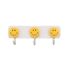 Self Adhesive Smiley Face Wall Hooks (Pack of 3) - Justgrabit Inc.