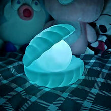 Pearl Shell Night Lamp Decorate Desk Lights Nursery Toy Lamp Led Pearl Shell Night Lights for Bedroom & Home (Small Battery Operated) - Justgrabit Inc.