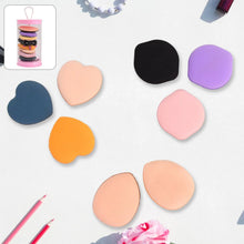 Mini Finger Makeup Powder Puff (Multicolour, 8 Pcs Set) - justgrabit.in | Just Grab It