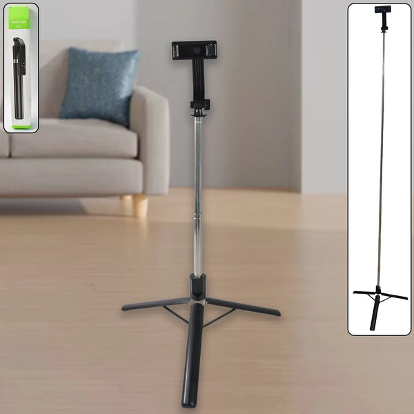 Selfie Stick with Tripod Stand (1 Pc / 160 Cm Long Approx) - Justgrabit Inc.