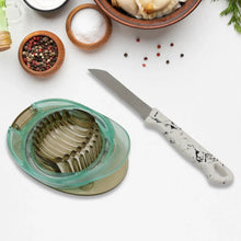 Stainless Steel, Egg Slicer & Knife (2 Pc Set) - justgrabit.in | Just Grab It