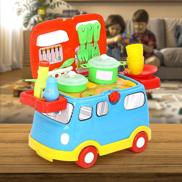 Kitchen Vehicle Set Toy for Kids Big Cooking (21 Pcs Set) - justgrabit.in | Just Grab It