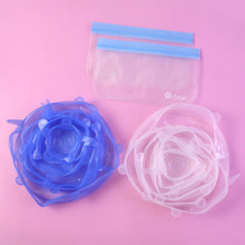12 Peace Reusable Stretch Lids Set with 2 Storage Pouches – Flexible Food Cover Lids - justgrabit.in | Just Grab It