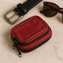 Premium Leather Zippered Card Holder & Accessories Case - Justgrabit Inc.