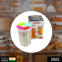 4 Section Storage containers airtight Transparent Food Plastic Storage Container - Justgrabit Inc.