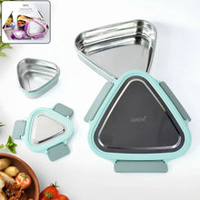 Ganesh Trinity 2 - Piece Stainless Steel Triangle Lunch Box Set - Justgrabit Inc.