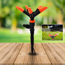 Automatic Garden Sprinkler 360 Degree Rotating Adjustable 5 Arm (1 Pc) - justgrabit.in | Just Grab It