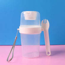 2 - Piece Salad Cup Lunch Container with Dressing Storage and Reusable Fork - justgrabit.in | Just Grab It