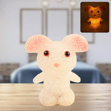 Crystal LED Night Light Lamp – Cute Glowing Animal Decorative Light (1 Pc) - Justgrabit Inc.