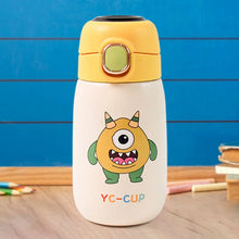 Stainless Steel Single Wall Insulated Flip Lid Kids Water Bottle (300 ML Approx) - Justgrabit Inc.