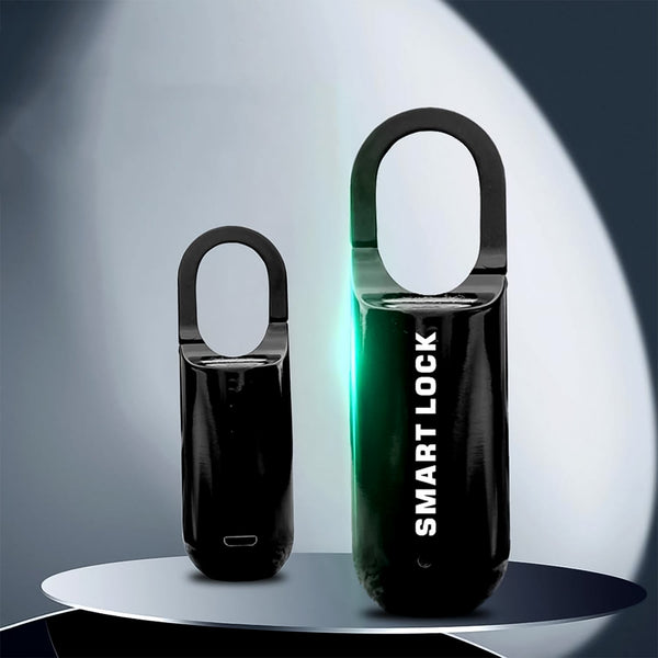 Small USB Rechargeable Smart Fingerprint Padlock for Locker - justgrabit.in | Just Grab It