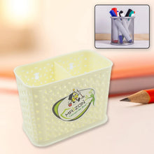 multipurpose Holder for Desk, Plastic Pen Pots Desk Organizers Pots Holder Stationary Supplies for Office, Home, School Non - slip Silicone Bottom - justgrabit.in | Just Grab It