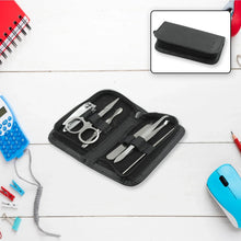 6 - Piece Nail Clippers Kit with Travel Case: Professional Manicure Set, Stainless Steel - Justgrabit Inc.