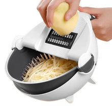 10 in 1 Multifunctional Vegetable Fruits Cutter / Slicer Shredder with Rotating Drain Basket - Justgrabit Inc.