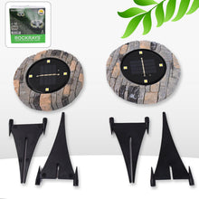 Disk Lights Slate – Heavy Duty Outdoor Solar Pathway Lights – 4 LED (2 Pc) - justgrabit.in | Just Grab It
