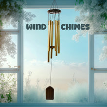 Wind Chime Musical Wind Chime with 6 Tuned Tubes and Hook (1 Pc) - justgrabit.in | Just Grab It