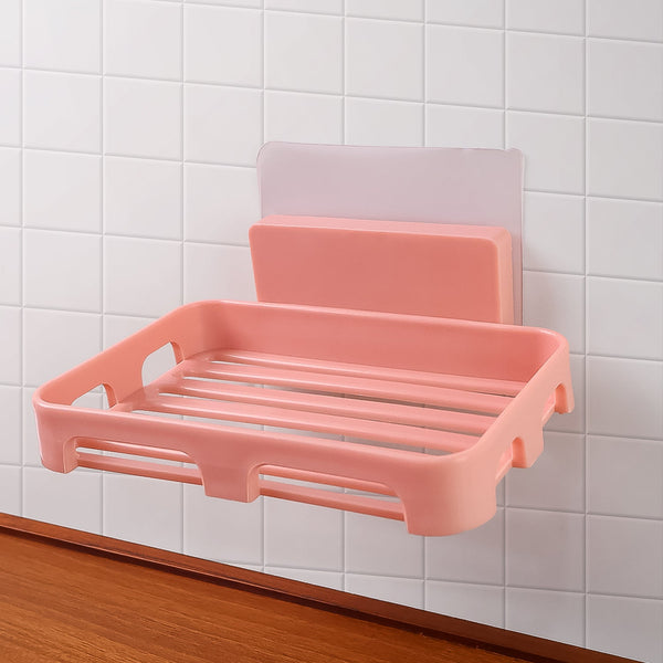 Self Adhesive Rectangular Soap Dish Holder (1 Pc) - justgrabit.in | Just Grab It