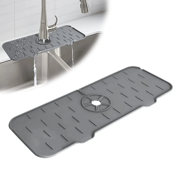 Silicone Sink Faucet Pad / Mat (1 Pc / 33x12 Cm) - justgrabit.in | Just Grab It