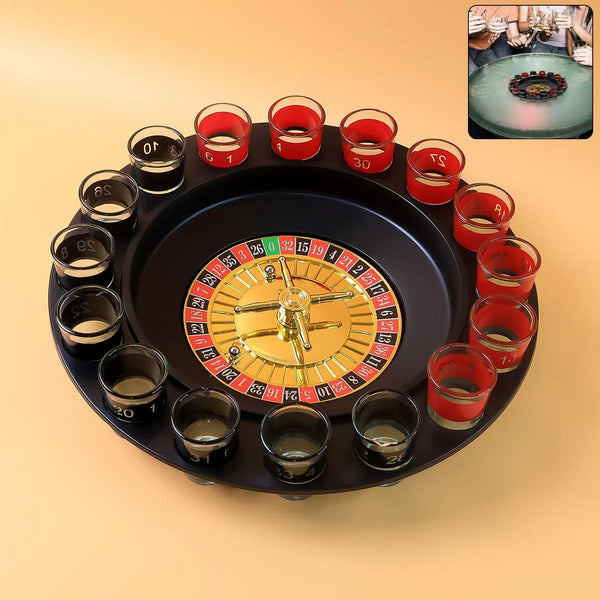 Casino Style Roulette Drinking Game Set - justgrabit.in | Just Grab It
