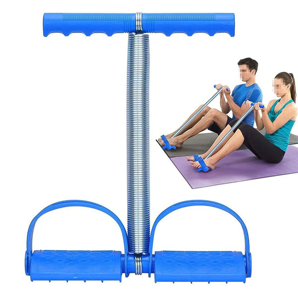 Spring Tension Pull Rope Resistance Band Exercise Strap Single Spring (1 Pc) - justgrabit.in | Just Grab It