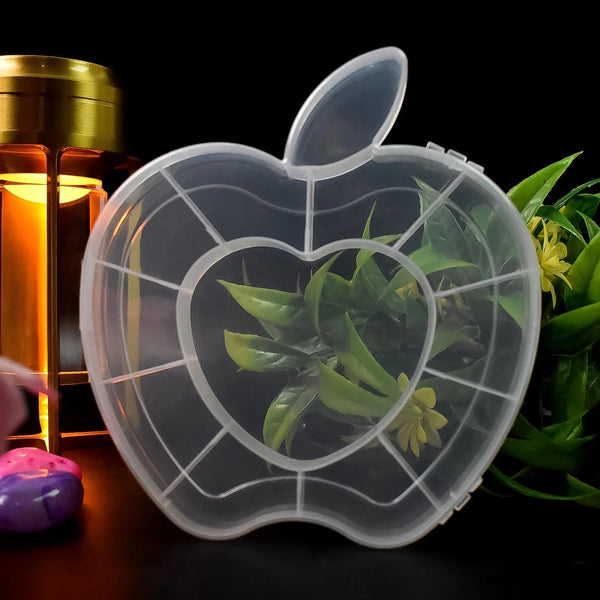Plastic Apple Shape Jewellery Storage Box (1 Pc) - justgrabit.in | Just Grab It