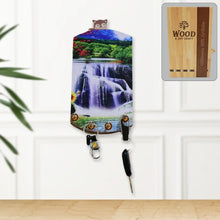 Decorative Wooden Vertical Scenery with Hooks for Wall Hanging - Justgrabit Inc.