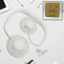USB Rechargeable Wearable Neckband Fan - Justgrabit Inc.