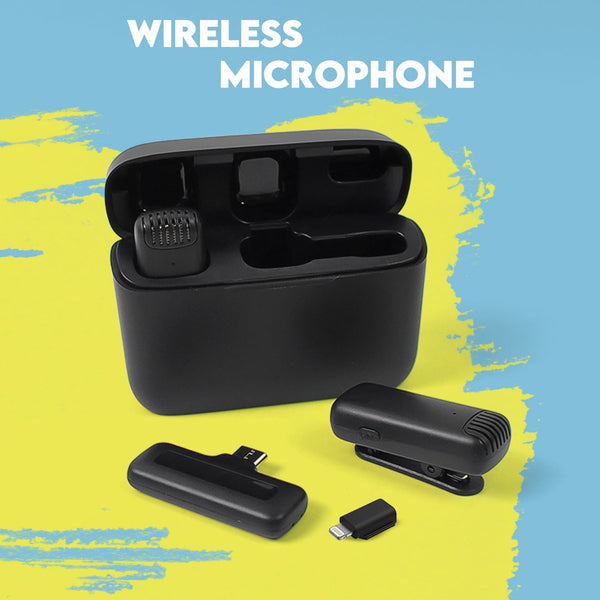 Wireless Microphones, Collar Mic for All Smart Phone / Type - C (1 Set) - justgrabit.in | Just Grab It