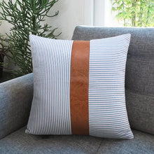 Pillow Covers, leather & cotton Cushion Covers (20 × 20 Inch / 1 Pair / 2 Pc) - justgrabit.in | Just Grab It