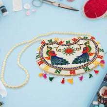 11 inch Handcrafted Cotton Embroidered Shoulder Bag for Girls & women (1 Pc) - justgrabit.in | Just Grab It