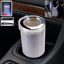 Premium Quality LED Illuminated Car Ashtray with Lid and Detachable Holder (1 Pc) - justgrabit.in | Just Grab It