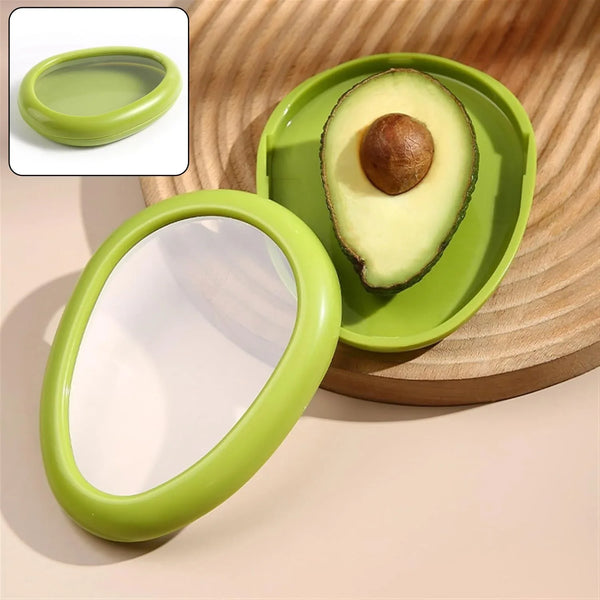 Green Oval Shape Vegetable Container Premium Fruits Saver Keeper (1 Pc) - justgrabit.in | Just Grab It
