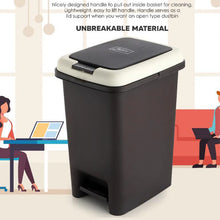 Apex Push N Pedal Plastic Dustbin 10L Capacity (1 Pc) - Justgrabit Inc.