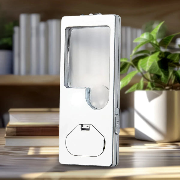 Magnifying Glass with Light, 3X 10X Pocket Magnifier (1 Pc) - justgrabit.in | Just Grab It